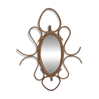 Miroir Rotin Ovale