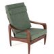 De Ster armchair men's model - dutch mid century modern design in teak