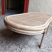 Renovated rattan coffee table