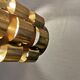 Danish hanging lamp from the 70s, in thin cut metal.