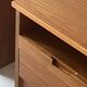 Pair of elm wood bedside tables, France 1950