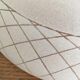Duo of pink and green granite glass ceiling lights with grid patterns