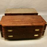 Commode De Marine avec écritoire à Deux Corps En Acajou XIXème Angleterre