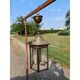 Brass and crystal pendant light