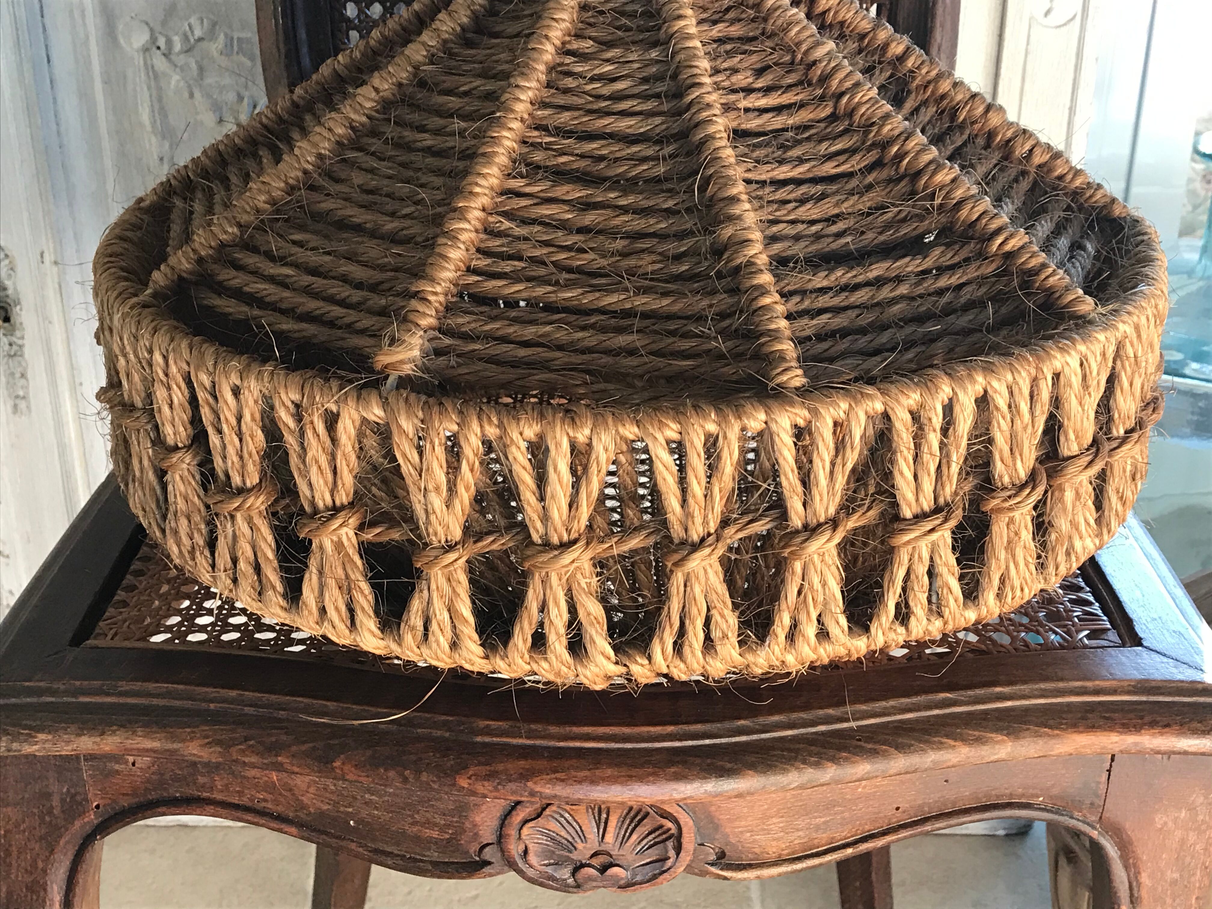 Vintage rope pendant lamp