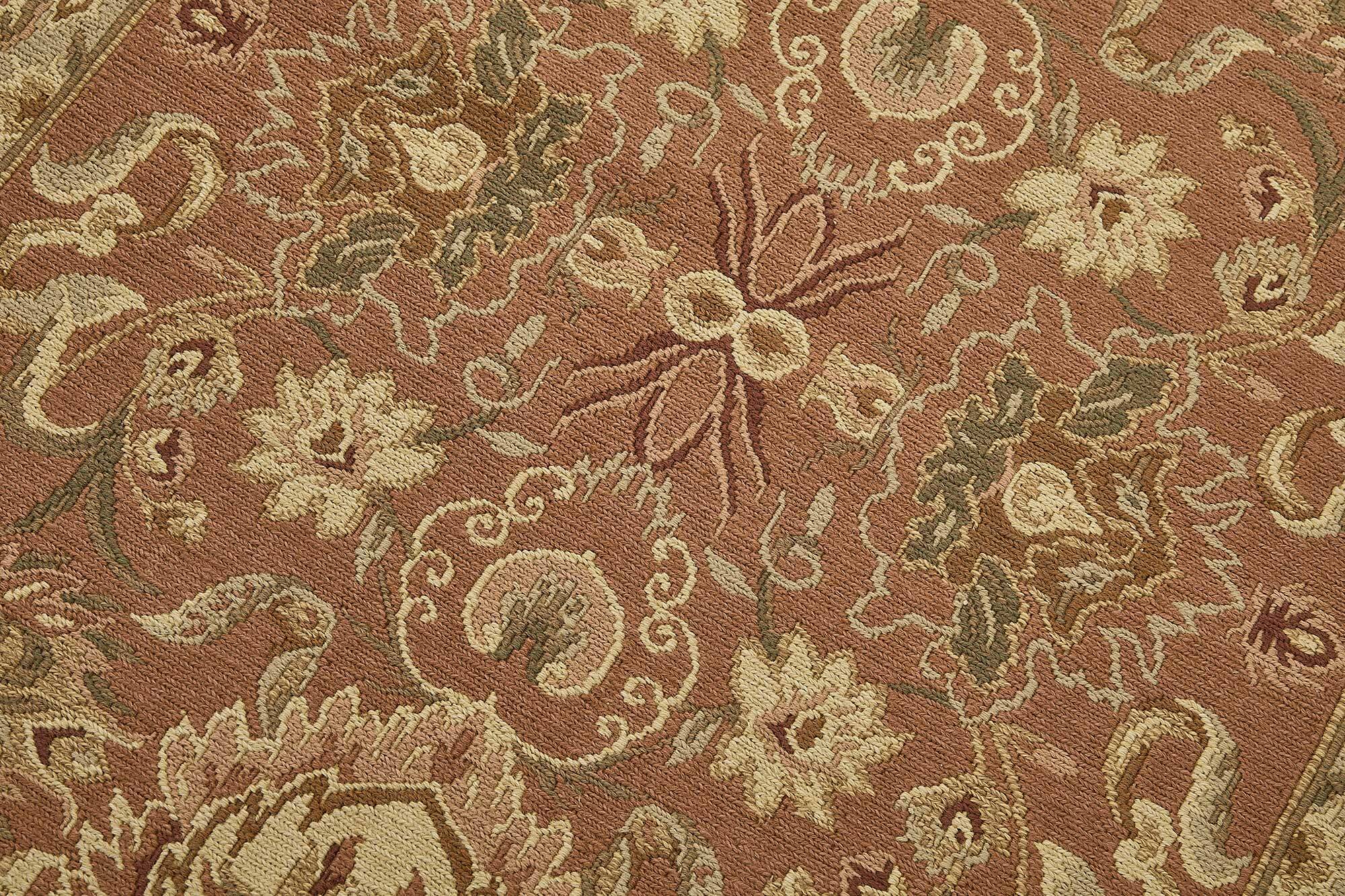 Turkish Handknotted Wool Oushak Rug 108 cm x 170 cm