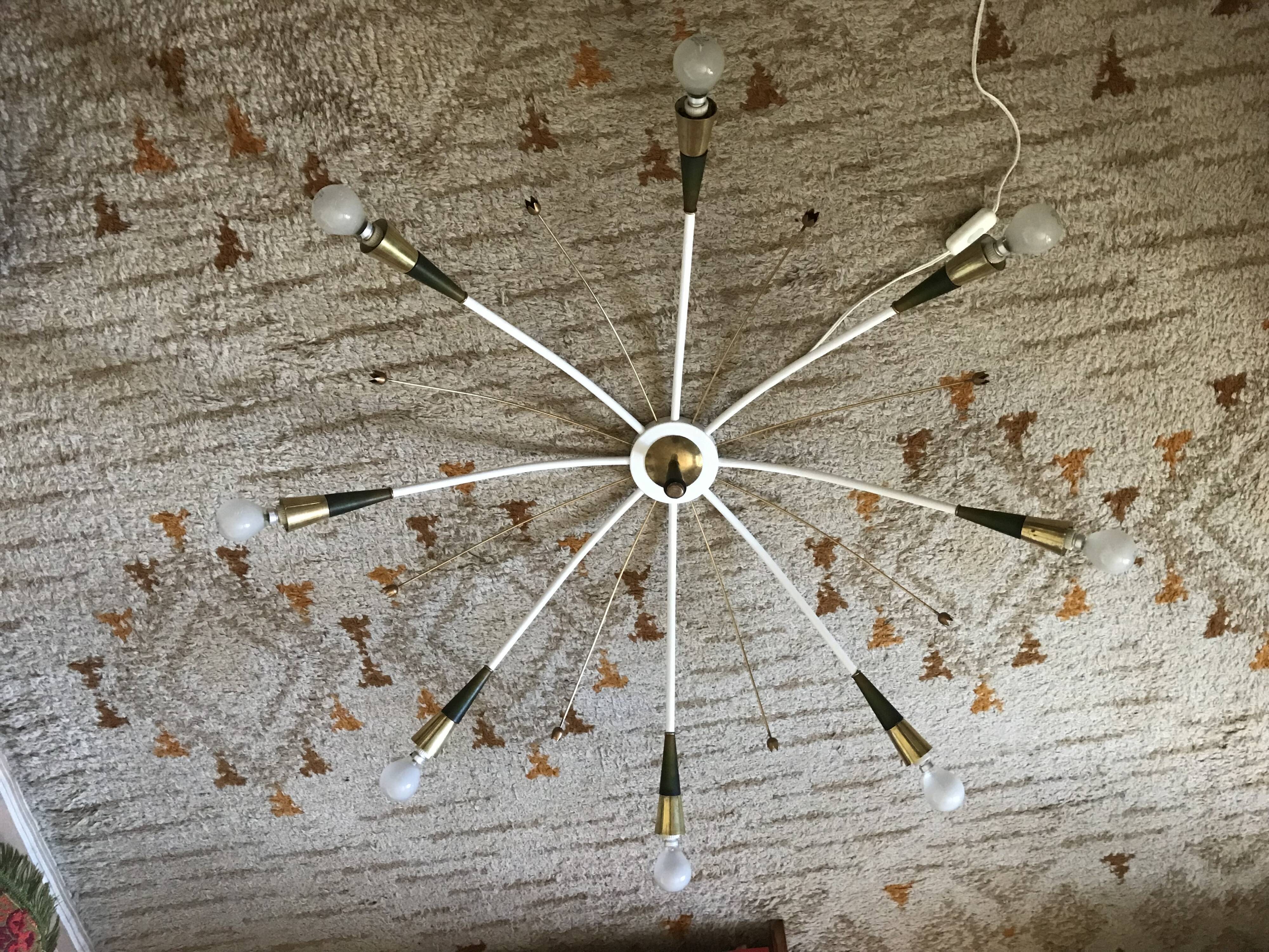 Ceiling lamp Lunel eight arms years 50/60