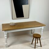 Ivory white base farmhouse table