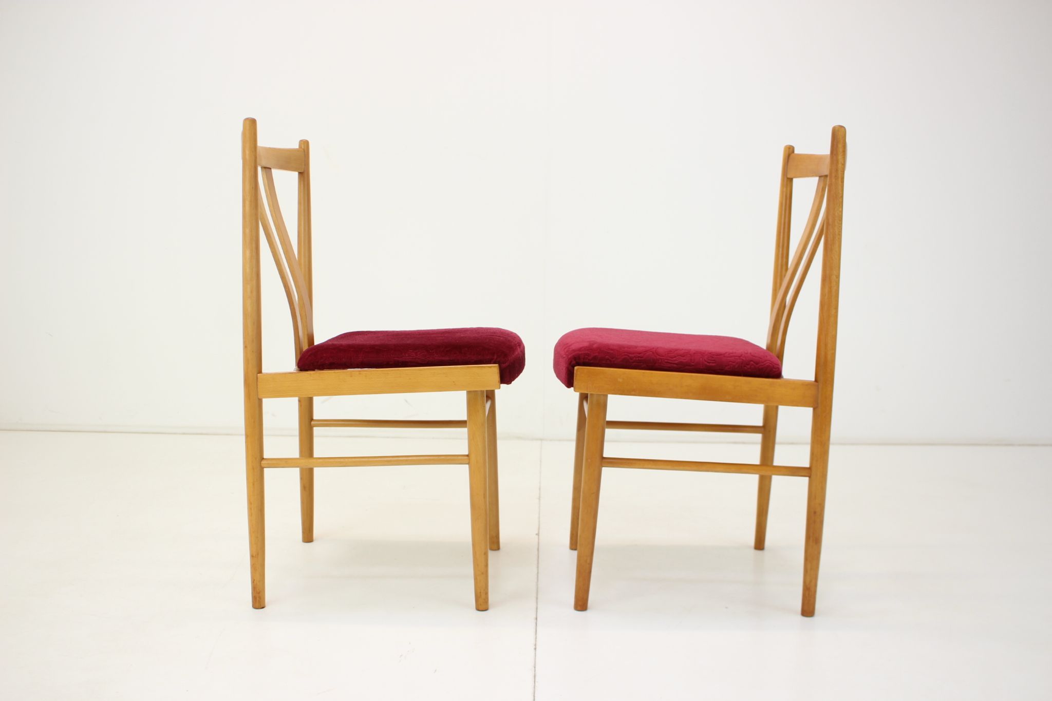 1970s Set of Four Dining Chairs, Czechoslovakia