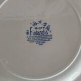 Assiette vintage « Finlandia » Myott Staffordshire England – bleu et blanc