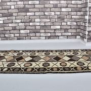 Tapis de couloir neutre en laine turque nouée à la main, référence 2064