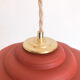 Suspension lampshade vintage terracotta