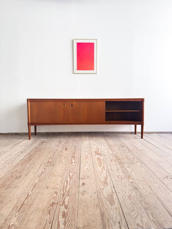 Enfilade danoise vintage en teck par HW Klein pour Bramin, années 60