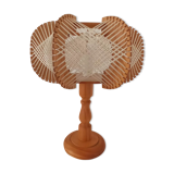 Wooden bedside lamp
