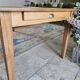 Table de ferme en chêne massif 200x100 avec sa rallonge de 60x100