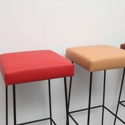 Ensemble de 4 tabourets de barre Wire années 1960
