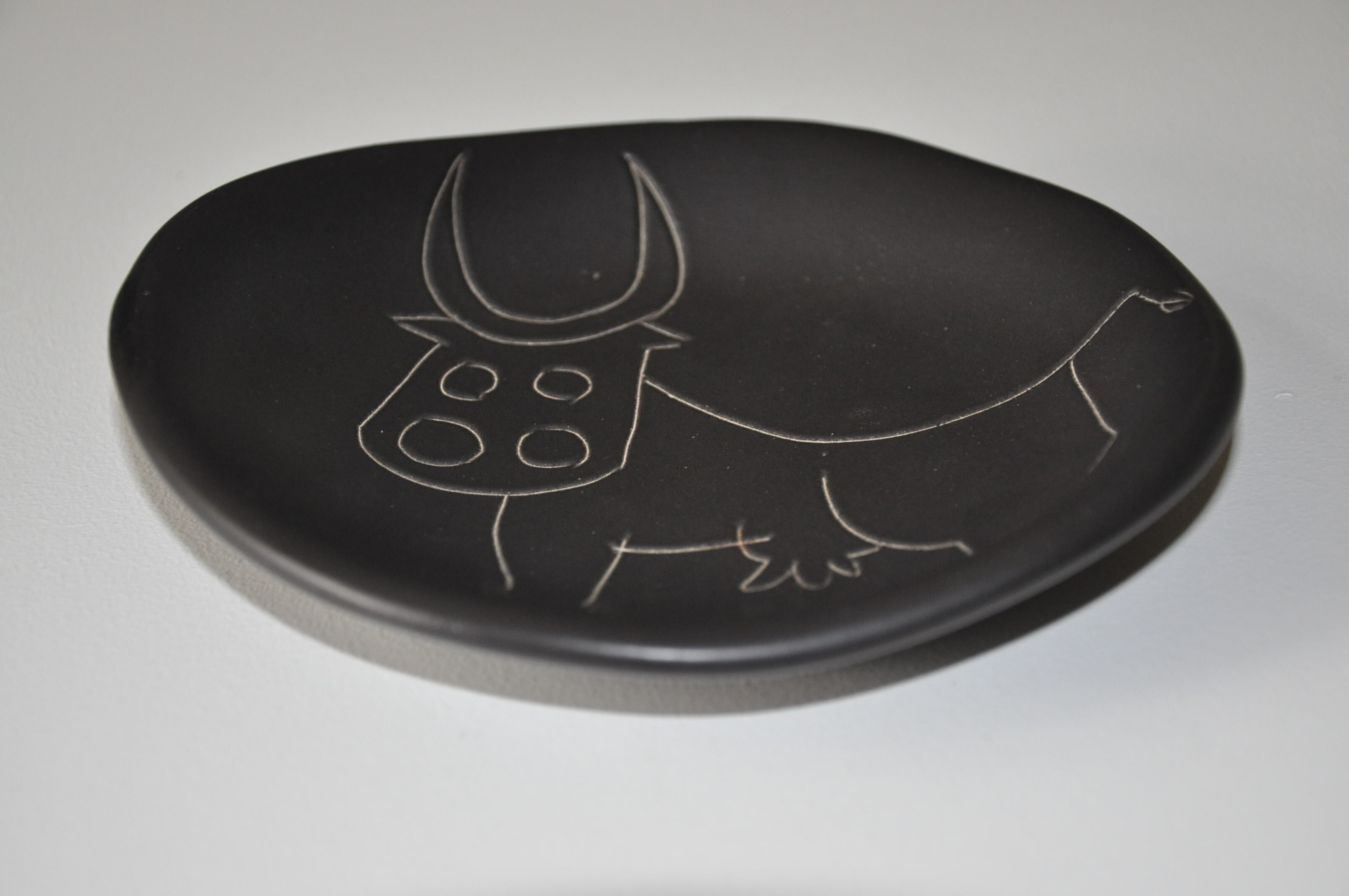 Empty cup pocket Vallauris 50s cow décor