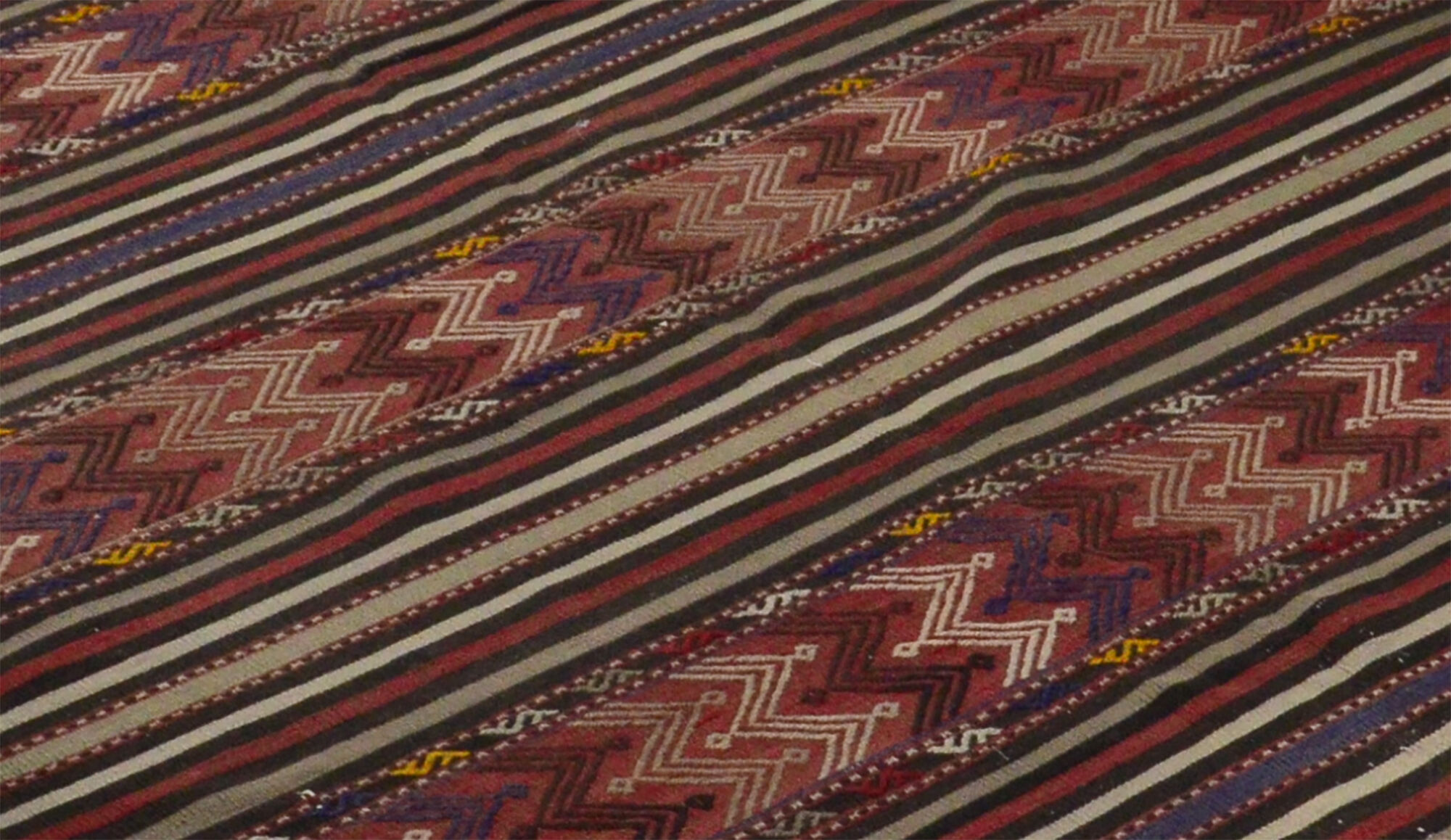 Anatolian handmade kilim rug 284 cm x 146 cm