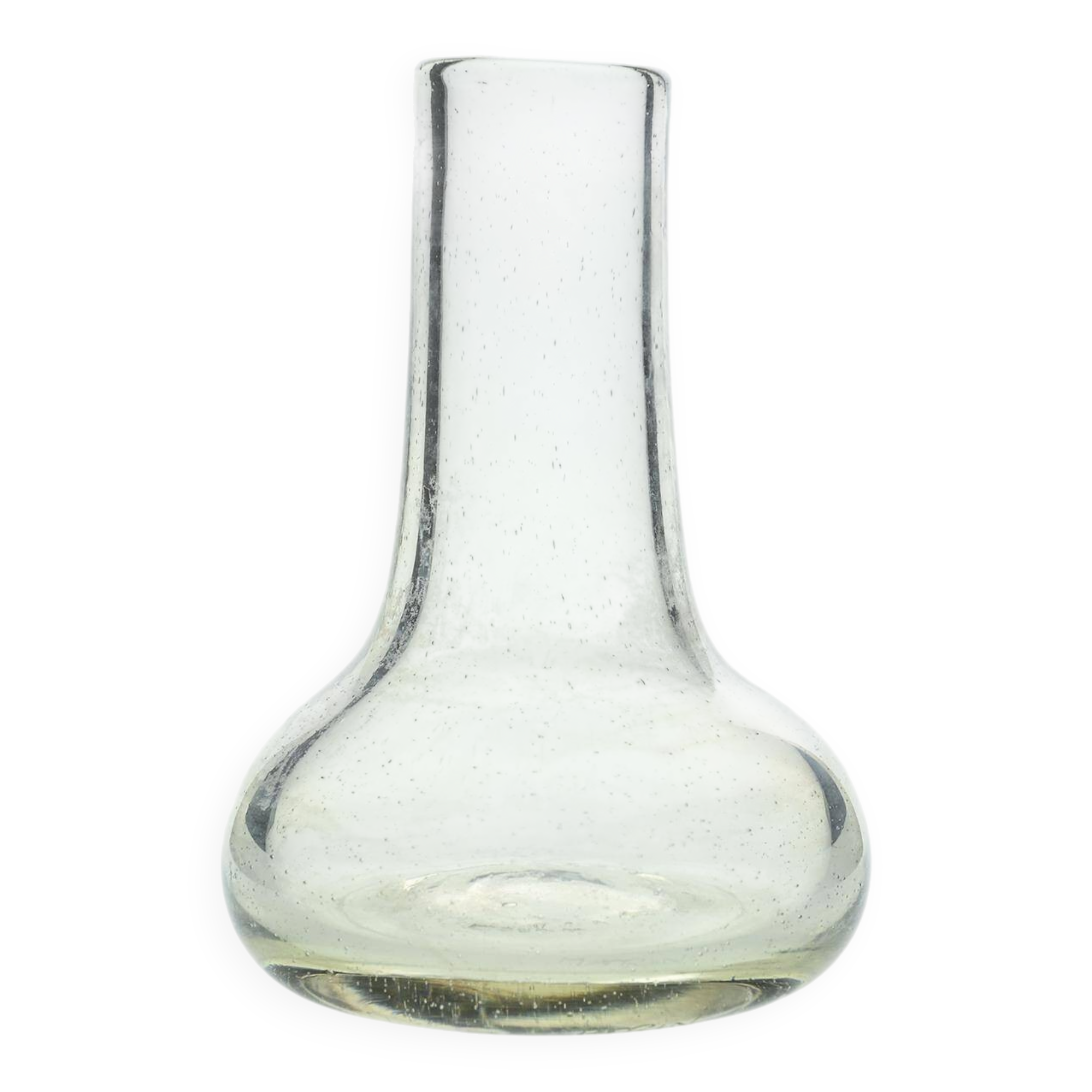 Blown glass soliflore vase by Claude Morin, Dieulefit circa 1975