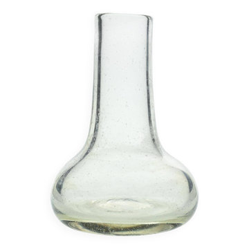 Blown glass soliflore vase by Claude Morin, Dieulefit circa 1975
