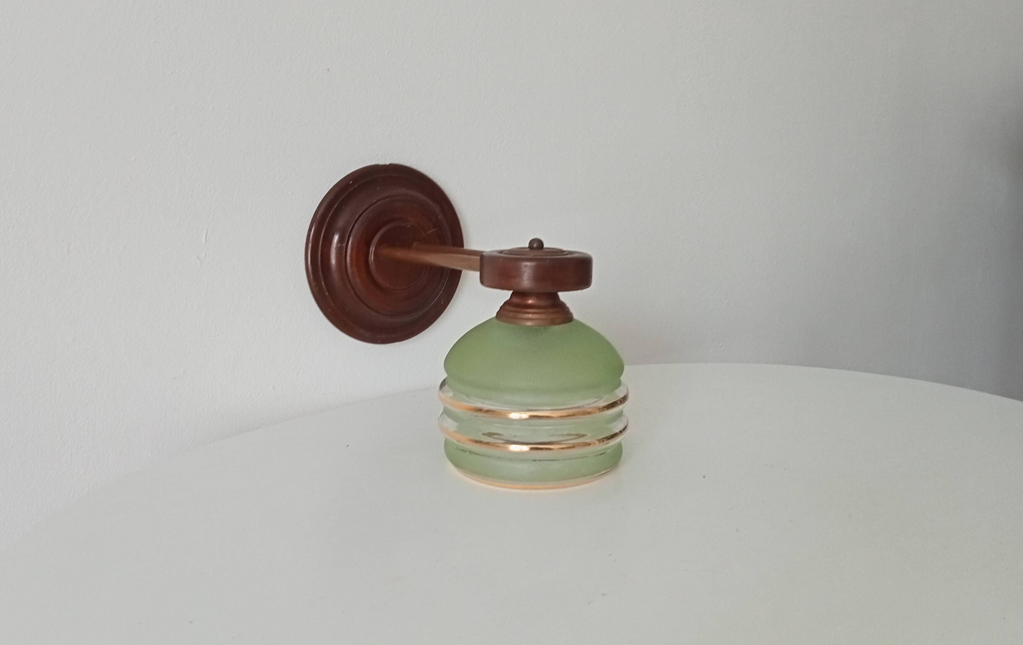 50s art deco wall light