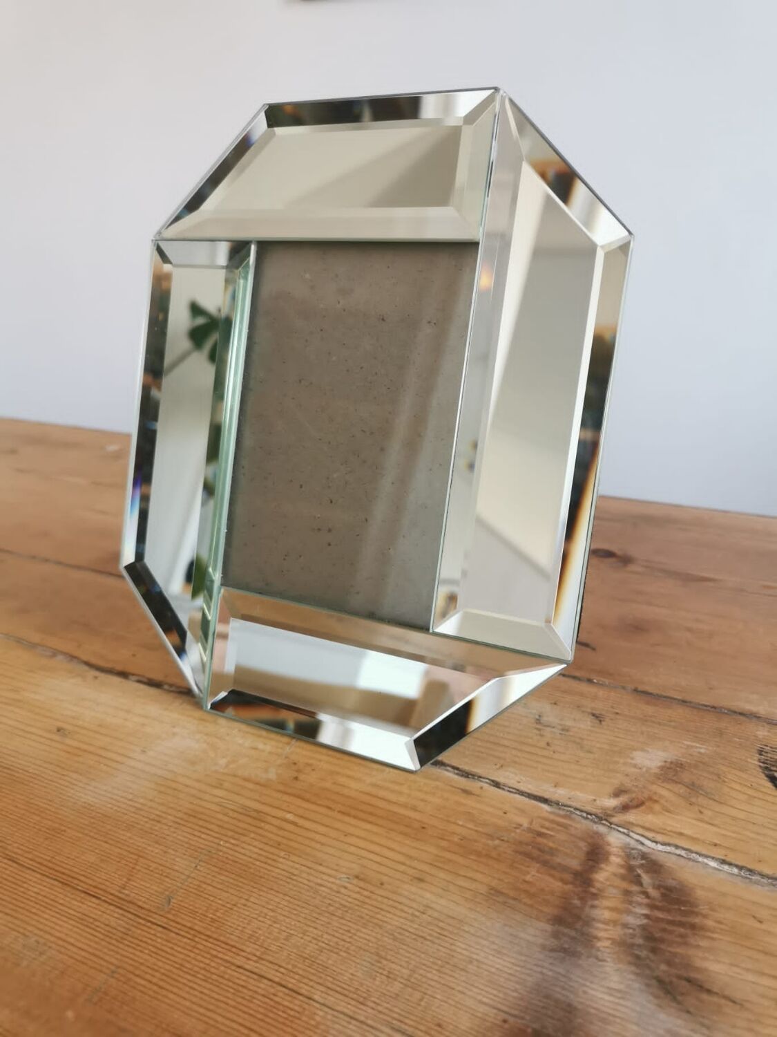 Old beveled mirror frame