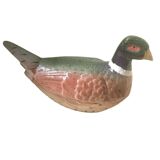 Ceramic terrine signed Michel Caugant