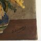 Flowers oil on canvas 50s bouquet of mimosas