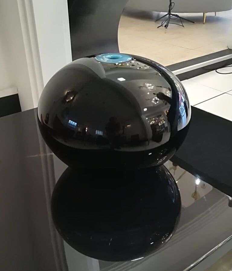 Paolo Crepax set of three Murano glass vases signed