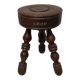 Tabouret tripode vintage, Art Populaire