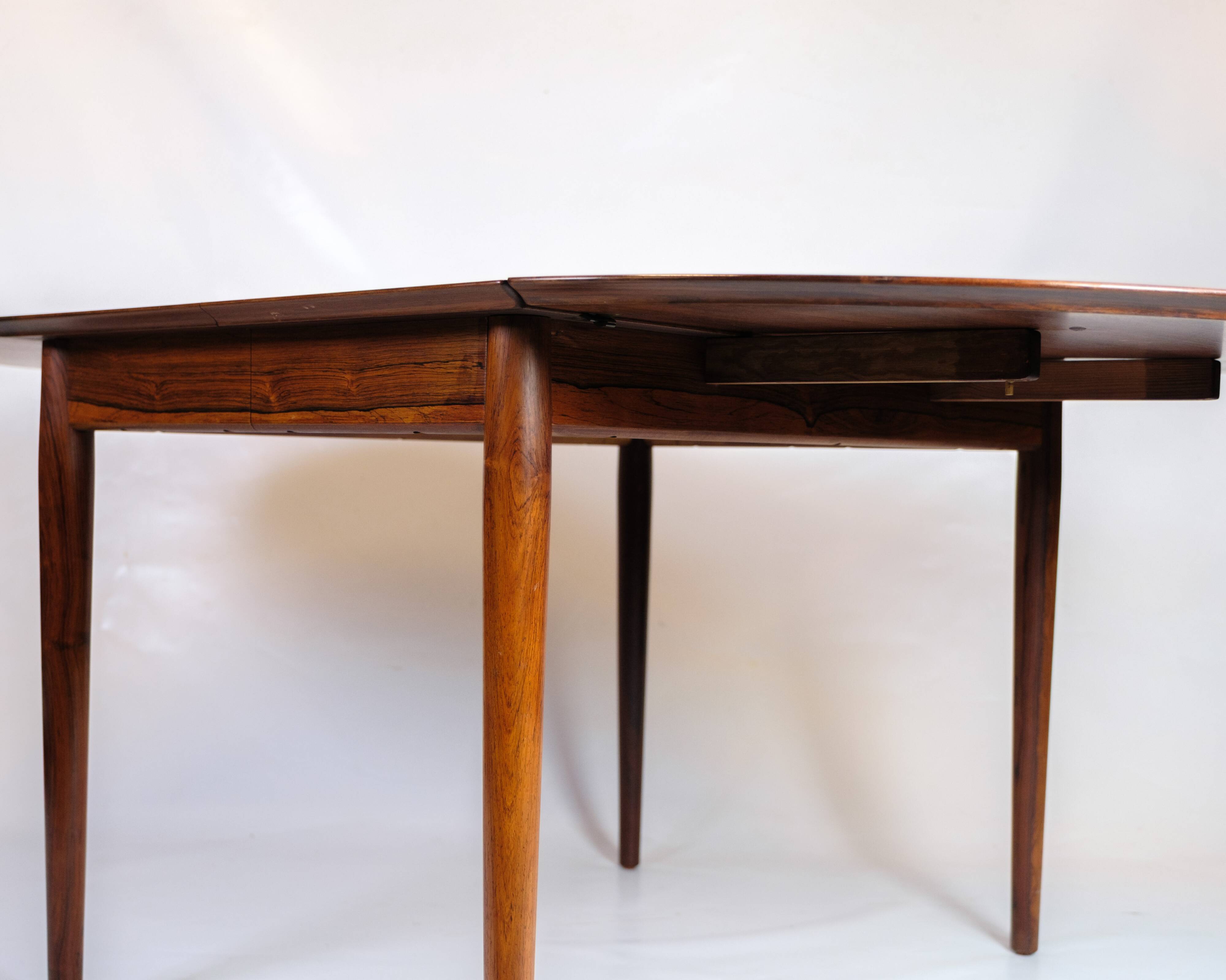 Dining table with extension & flaps - Rosewood - Arne Vodder - Danish design - 1960s