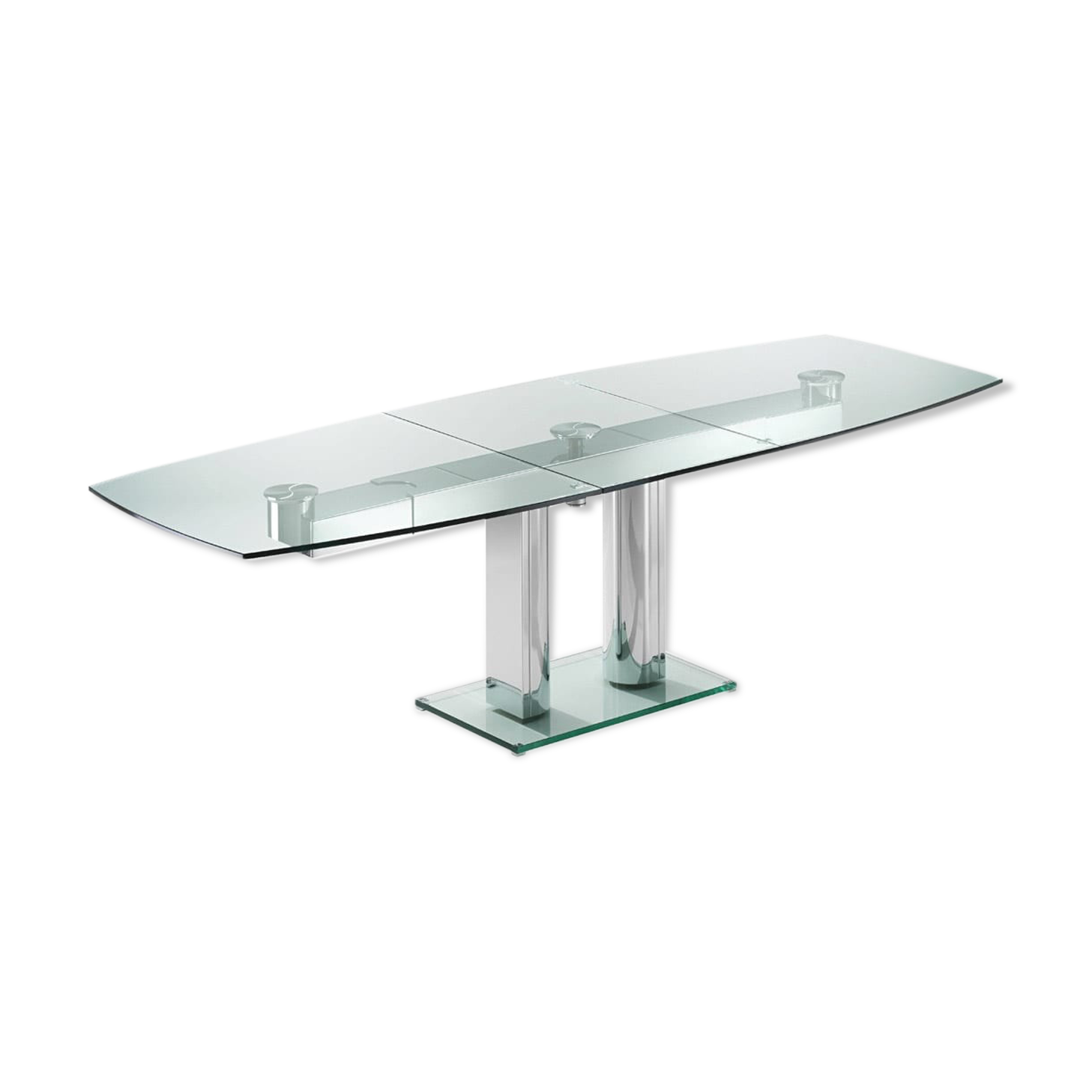 Table extensible en verre designer Thomas Althaus