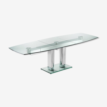 Designer designer glass table expandable