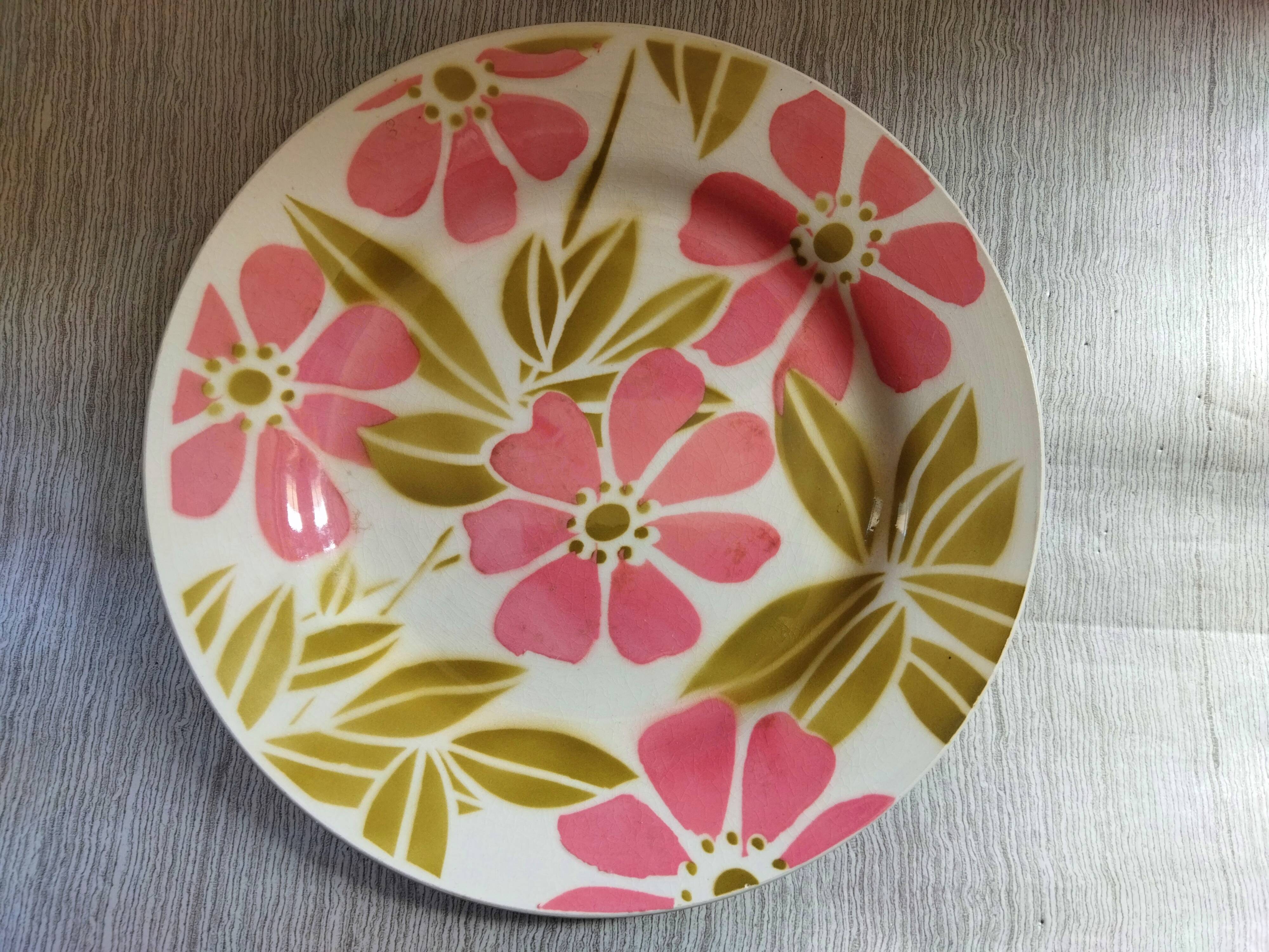 Assiette à dessert "Edwina" Digoin Sarreguemines