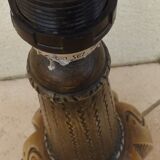 Large African Style Ceramic Lamp Stand