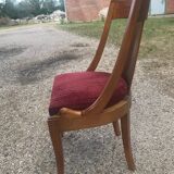 Suite of 6 chairs empire swan collar