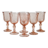 6 verres à liqueur Rosaline