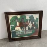 Framed oil “mill” 1981
