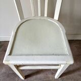 White wooden bistro chair