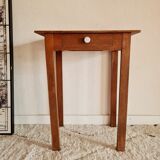 Wooden farmhouse table and drawer