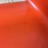 Space age wall coat holder with its tablet 1970 orange