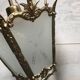 Antique french hall lamp milk glass