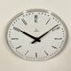 Grey Industrial Factory Wall Clock from Siemens, 1970s