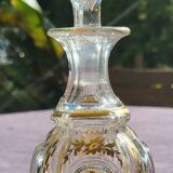 19th century orientalist crystal bottle