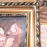 Painting jack watercolor still life france 1938 floral cup golden frame