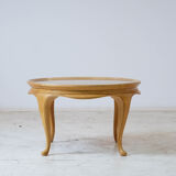 Oak coffee table and mirror 1950