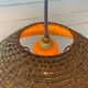 Rattan pendant lamp from the 60s