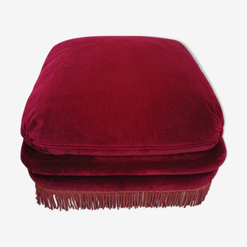 Pouf rouge framboise