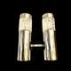 Pair of glass and chrome wall lamps from Sciolari
