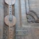 Antique carved wooden window and shutter from Rajasthan